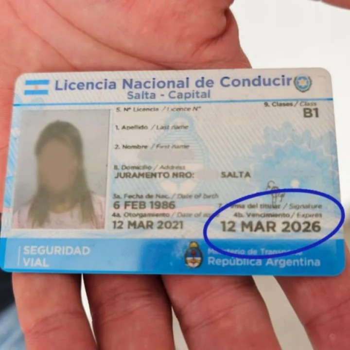 MUNICIPALIDAD DE SALTA: Se amplían los años de vigencia de las licencias de conducir