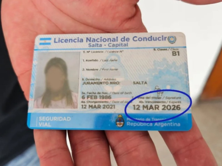 MUNICIPALIDAD DE SALTA: Se amplían los años de vigencia de las licencias de conducir