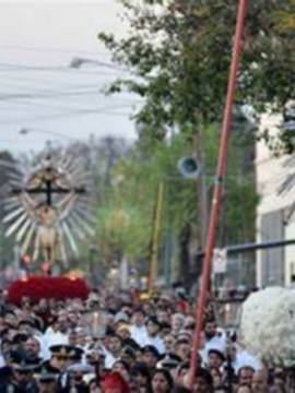 La procesión de hoy espera un numero cercano al millón de personas en este milagro