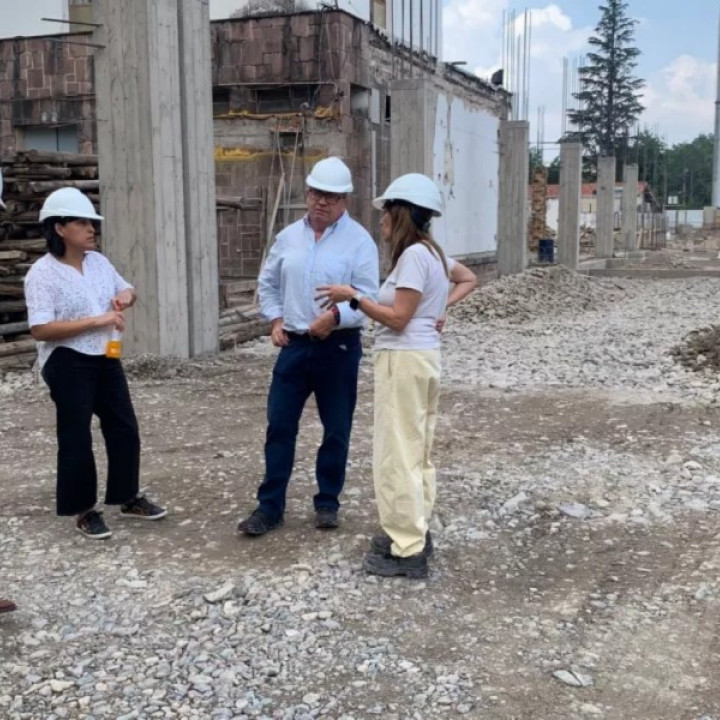 Hospital San Bernardo: Supervisaron las obras de ampliación y refuncionalización 